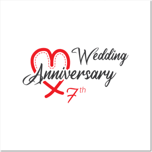 7th Wedding anniversary newest Posters and Art